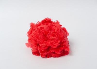 2.5Dtex 51mm Polyester Raw Material Red Virgin Polyester Staple Fiber ISO9001