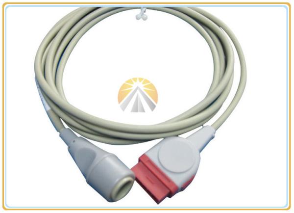 GE Round Invasive Blood Pressure Cable 11 Pin To Edwards Medical Grade Material