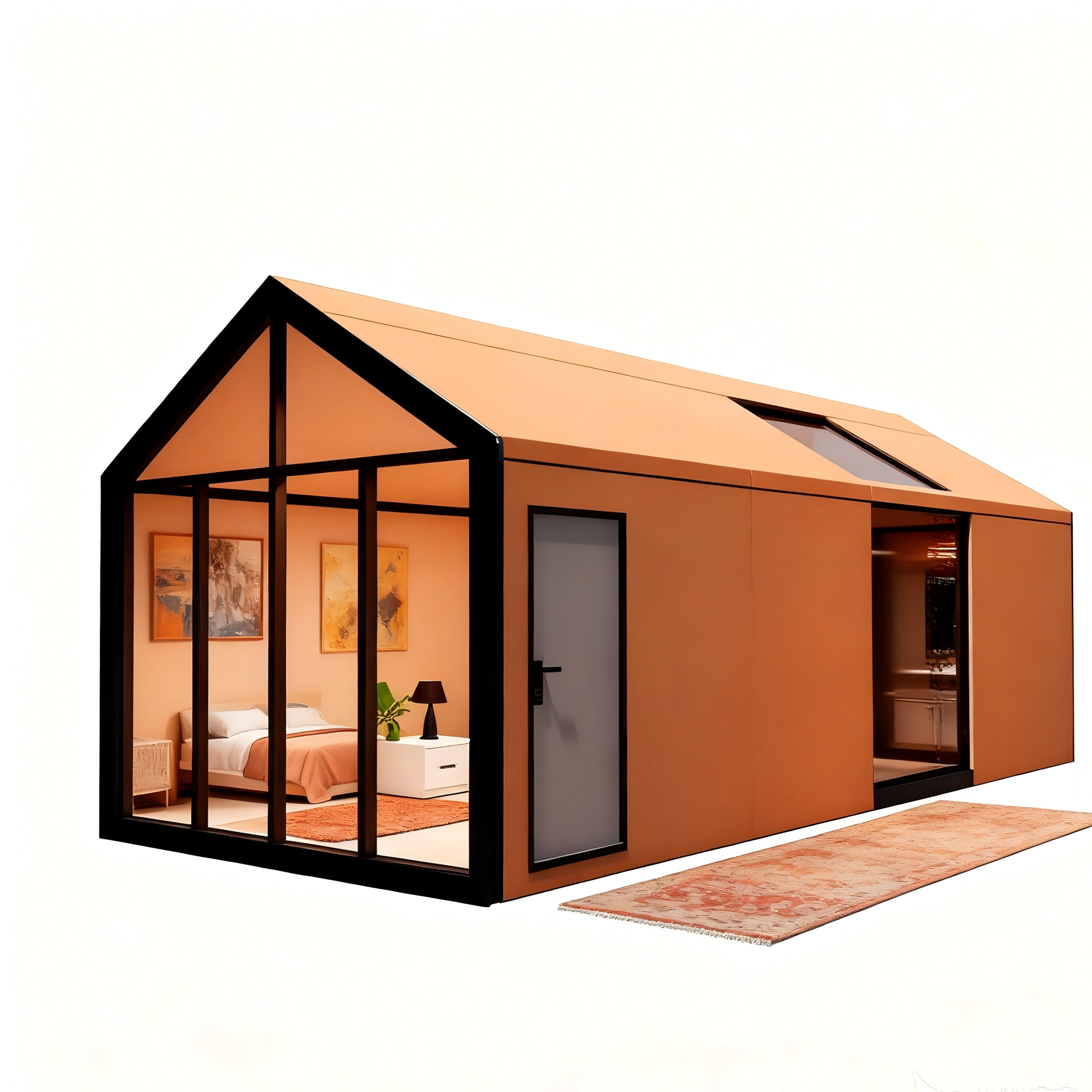 Countryside Eco-Friendly Durable  Triangle Prefabricated Family House