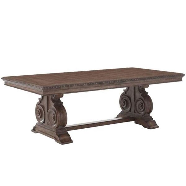 Table de terrasse en aluminium coulé imperméable à l'eau Table de salle à manger en aluminium pliable