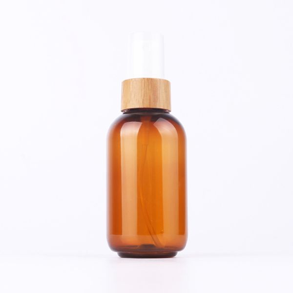 Естественная экологическая бамбуковая косметика стеклянной бутылки с бамбуковой крышкой и опарником упаковывая TZ-44Q