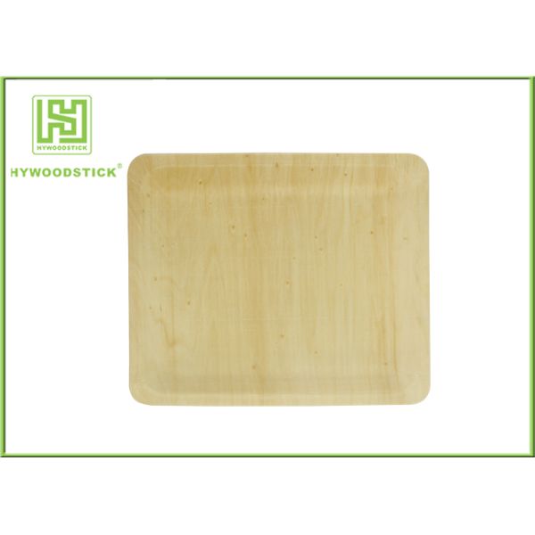 Odorless Elegant Disposable Plates , Medium Wooden Serving Platters Well Polished