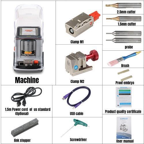 Le V3.6.2 Xhorse Condor XC-Mini Plus Machine automatique de coupe de clé série Master avec 3 ans de garantie