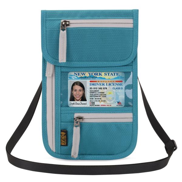 Wholesale Portable Passport Cover Bag Breathable Phone Wallets Unisex Zipper Shoulder Crossbody Bag