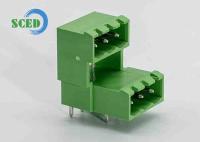 PA66 Pluggable Terminal Block Male Sockets Header Double Level Pitch 5.08mm 300V 18A