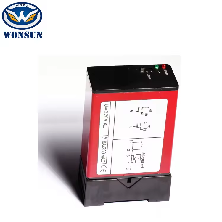 Wonsun Single Channel Vehicle Detector Safety Boom Barrier Wireless Loop Detector For Parking Car System