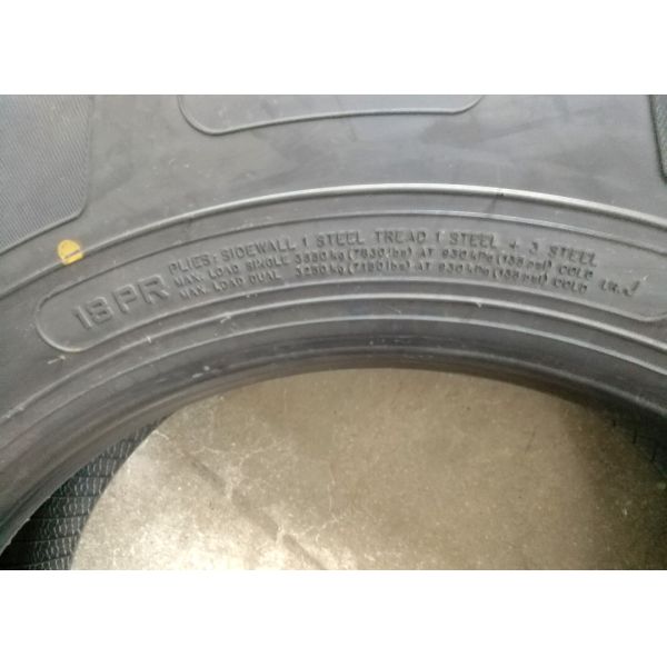 12R22.5 Highway Truck Steering Axle Tires 18PR Ply Better Grip Performance