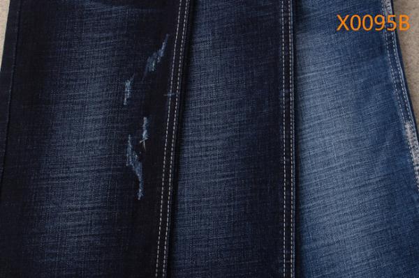 os lados 11oz dois Slub 21,6% a tela da sarja de Nimes do Spandex do algodão de rayon 74% do poliéster 2,4%
