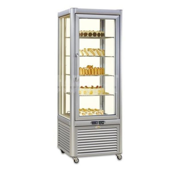 Commercial Bakery Shop Rotating Pastry Display Chiller Standing Counter