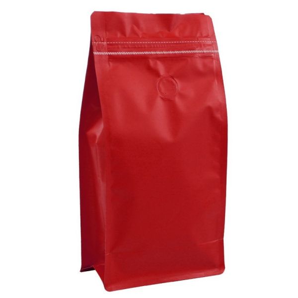 Aluminum Foil Coffee 1000g Flat Bottom Bag Packaging Tea Packaging Pouch With Valve