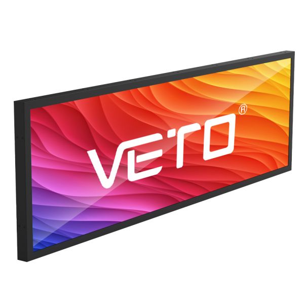 VETO Customisizd Size Bar LCD Display Ultra Wide Shelf Edge Strip Screen HD Digital Signage Растянутая ЖК-панель