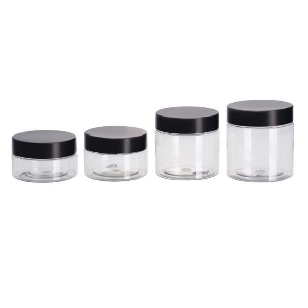 Diameter 50mm Plastic Jars With Colored Lids For Cosmetic Packaging