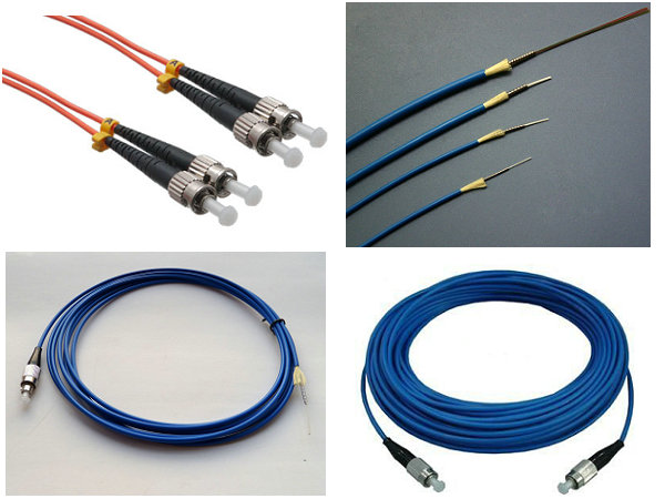 Computer Indoor Fiber Optic Armoured Patch Cord with LSZH Jacket Blue Yellow