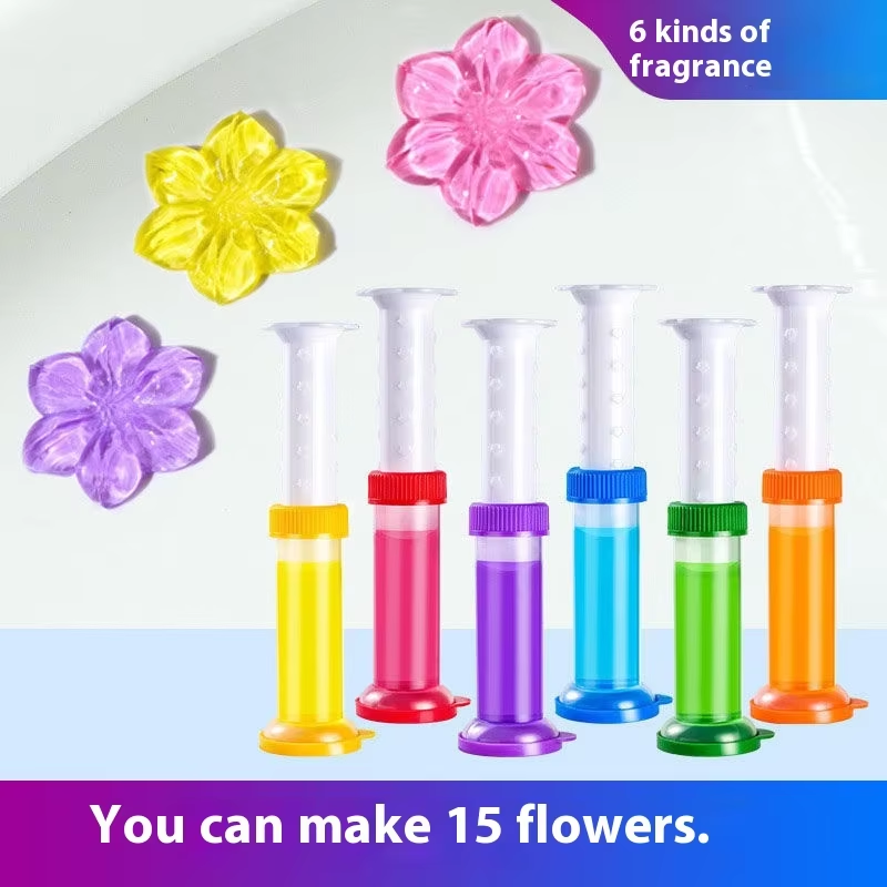 Fresh Scent Disposable Toilet Deodorizer Artifact Bathroom Descaling Cleaning Agent Flower Toilet Gel