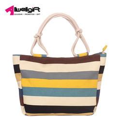 Portable Canvas Shoulder Tote Bag Large Capacity With Various Pattern