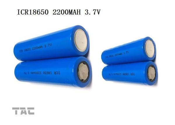 Bateria LI-ION 18500 1100mAh da pilha 3.7v Cylindrica do íon do lítio para a máquina de matéria têxtil