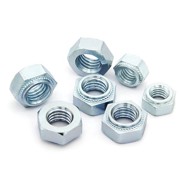Zinc Plated Carbon Steel Hex Clinch Nuts M6 M8 M10 M12 Press Threaded Insert