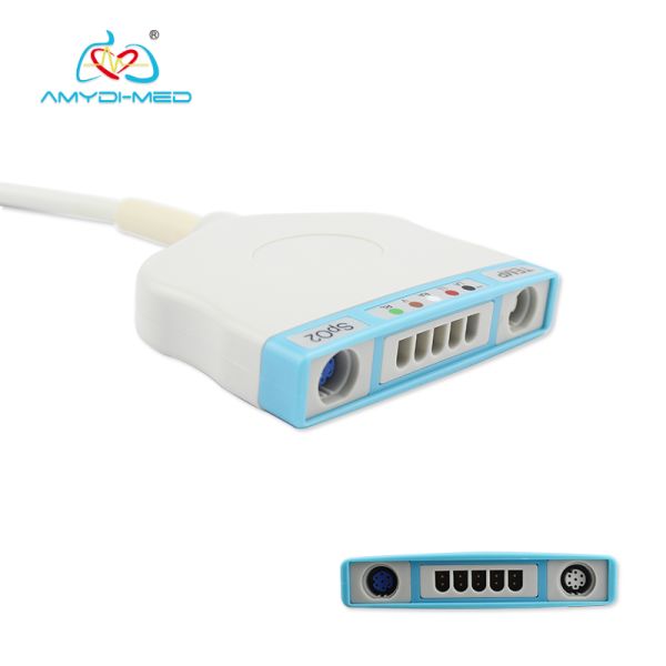 5 Leads Grey ECG Trunk Cable Surgical Supplies For Drager And Siemens