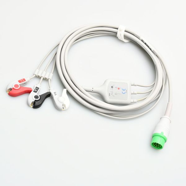 Commen 8000E Integrated 12-Lead ECG Cable C50 C30 C70 C80 NC8 Compatible With Medical Consumables Three-Lead Compatibility