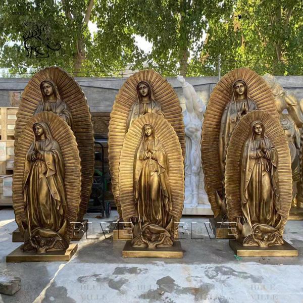 Bronze Religious Virgin Mary Statue Holding Child Life Size Queen Metal Holy Family Statues Catholic Religion Church