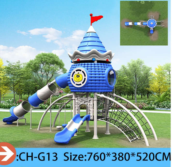 Pumpkin  Robot Theme Large Outdoor Playground Slide  Custom Plastic Combination Slides Climbing Tunnels Adventure Tubes for Parks Kindergartens  Resorts