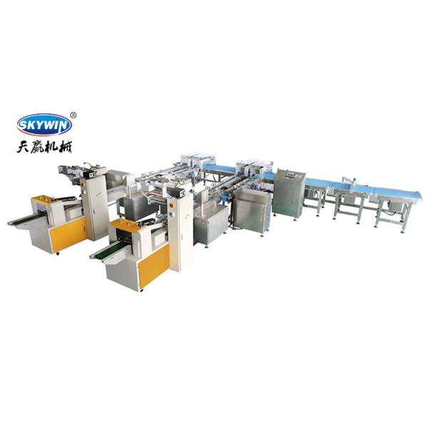 Máquina de embalagem de aço inoxidável completa 100~200bags/Min do malote do biscoito do PLC de Siemens