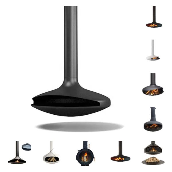 Heavy Duty Stylish Custom Wood Burning Fire Pits Wall Hanging Burner