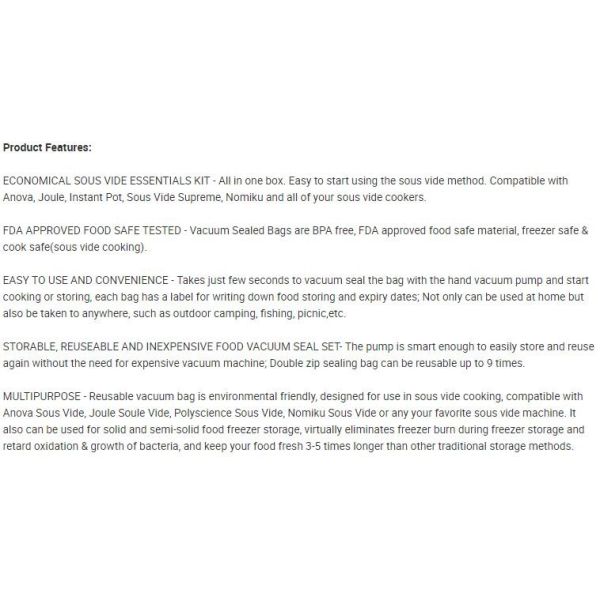 Disposable Transparent Vacuum Sealer Food Storage Plastic Packaging Roll Bag for Food Sealed, Textured Food Freshness St