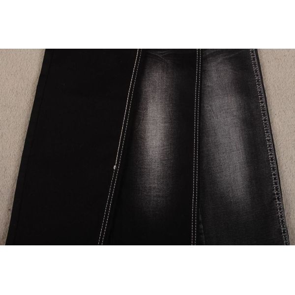 Простирания сатинировки черноты серы 9,3 Oz ткань Stocklot джинсовой ткани мытья удобного кисловочная
