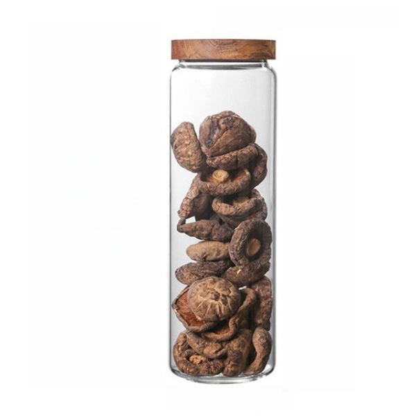 Large Capacity High Borosilicate Glass Storage Jar For Food Bean Spaghetti Coffee Bean