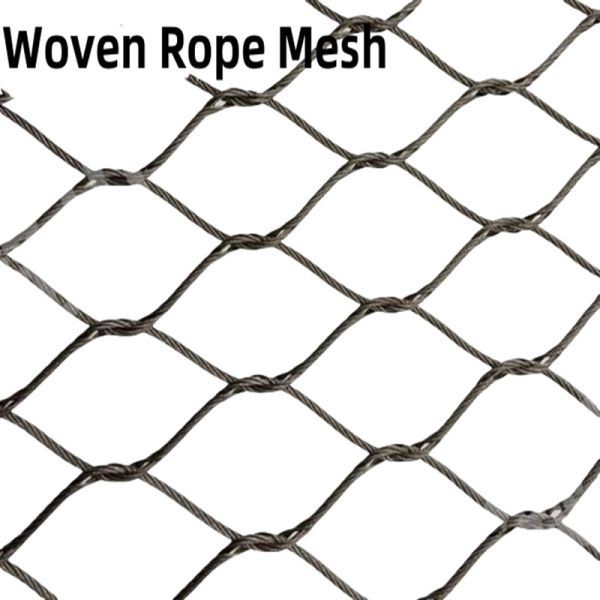 3.0 Mm 38 X 38 Mm Stainless Steel Cable Mesh For Safety Protection