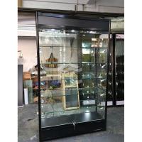 8mm Lockable moderou o armário de vidro 120cm da mostra da exposição por muito tempo