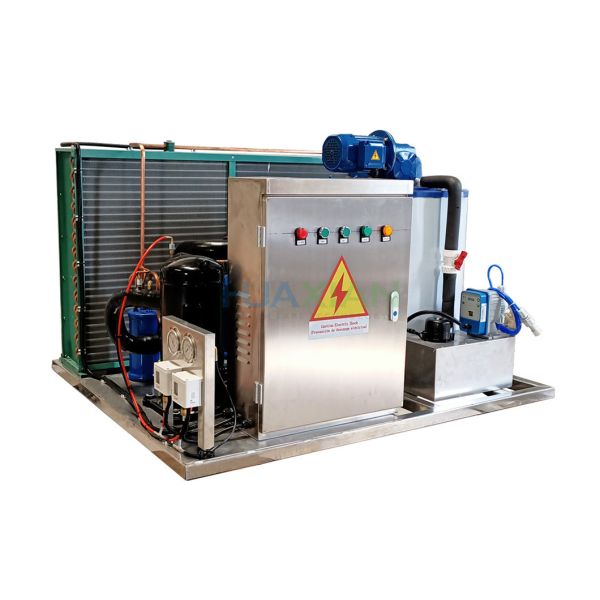 Marine Seawater Commercial Ice Flaker Machine Air Cooled 1 Ton Small On Fishing Boat