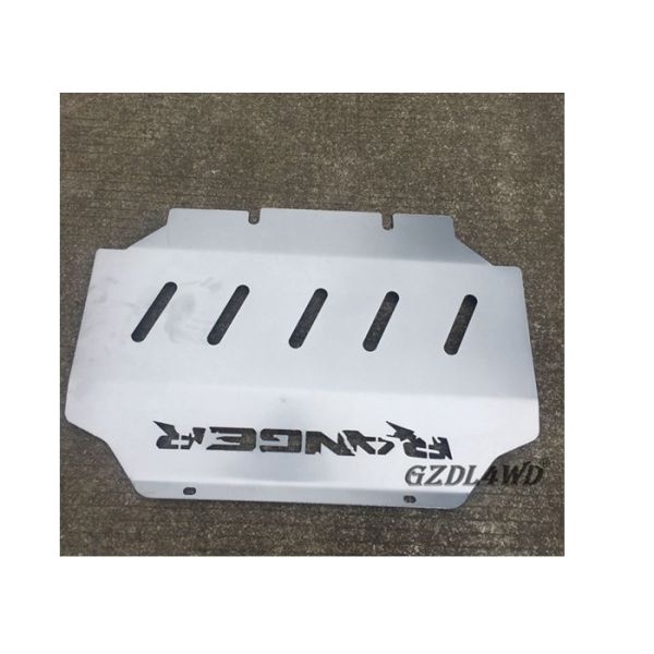 Engine Protection White Steel Skid Plate For Ford Ranger T6 2012-2015 / Pick Up Accessories