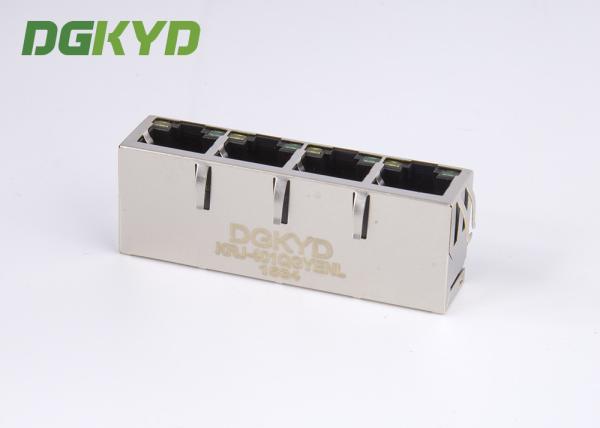 1000 megabits 1 x conector 4 multi RJ45 fêmea portuário com o transformador para o interruptor dos ethernet