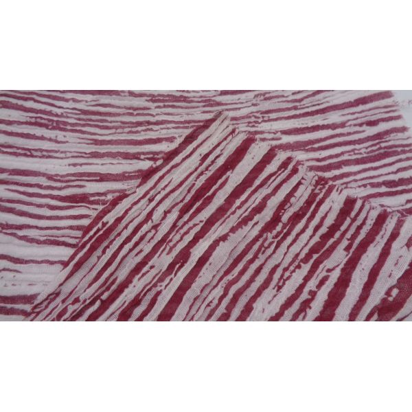 100% Ramie Linen Garment Fabric 135 Gsm 135cm Printed Crumple