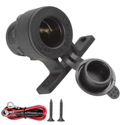 Two Pins 12-24V Cigarette Lighter Power Socket For Marine Motorcycle RV ATV