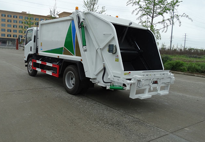 caminhão 7cbm do compressor do lixo de 8000L ISUZU 8cbm à capacidade ISO9001
