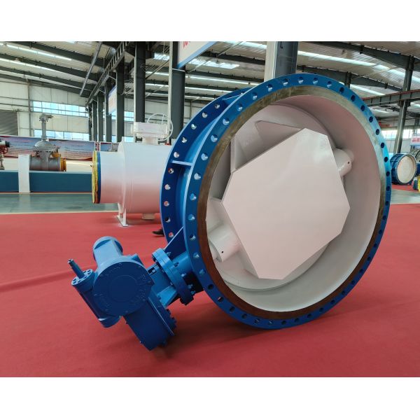 Metal Sealed Large Diameter Butterfly Valve 150LB 300LB 600LB Pressure Rating