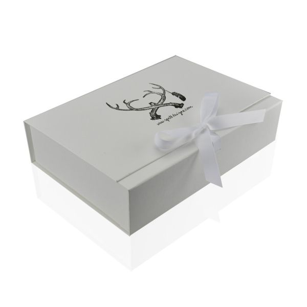 Fixed Ribbon Tie Magnetic Closure Rigid Boxes Multipurpose Use For Birthdays