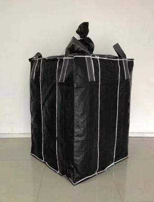 Preto PP saco tecido defletor / Q saco FIBC para carbonos farinha pó pós químicos