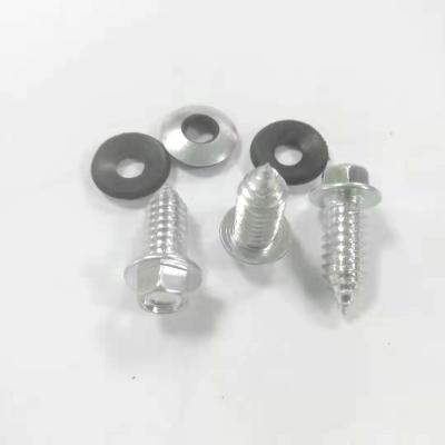 Stainless Steel Self Tapping Screws With Rubber Washer 5.85x5.85 Roofing Screws With Washer Self Tapping Concrete Screws