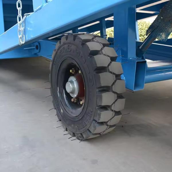 Heavy-Duty Mobile Loading Ramp with Solid Tyres for Maximum Safety and Durability