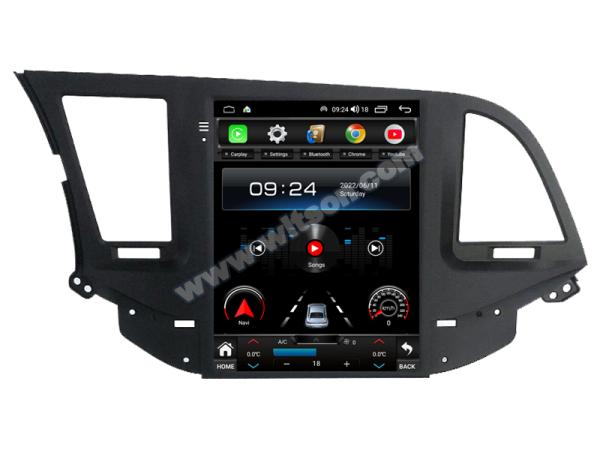 9.7'' Tesla Vertical ScreenFor Hyundai Elantra 2016-2018 Android Car Multimedia Player