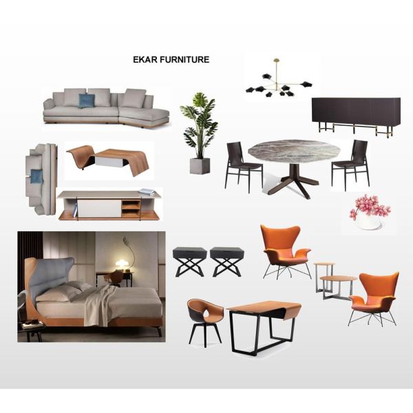 Modern Italian Style Sofa Living Room Dining Room Bedroom Home Furniture Set