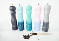 Modas de color personalizado Molinillas de sal y pimienta de madera