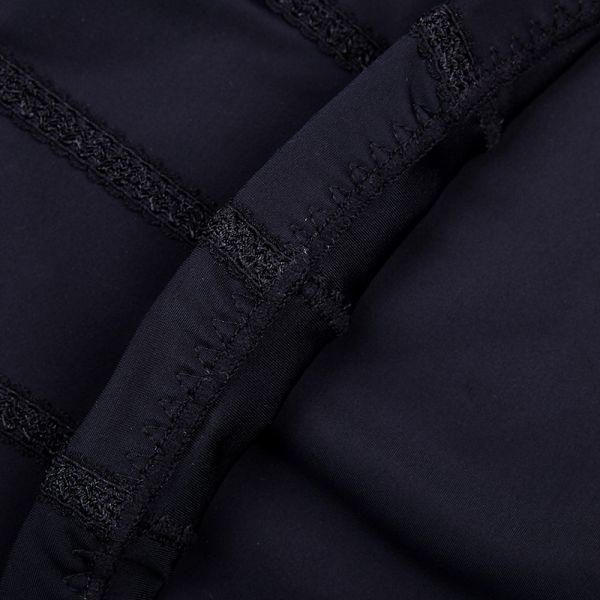 Bodysuits рукава черного профилировщика тела турмалина 4XL короткие для Curvy типов телосложения