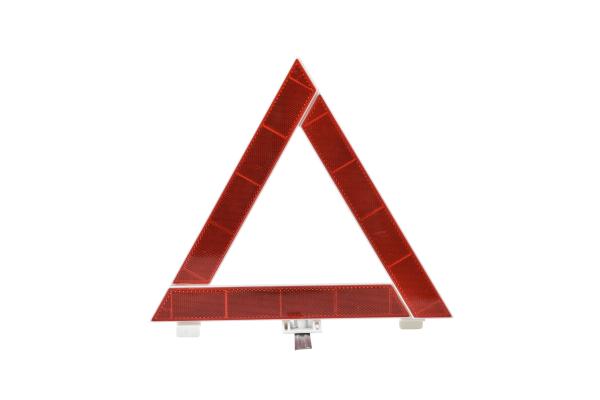 Dark Red Color Car Warning Triangle Reflective Frame PP And AS Material