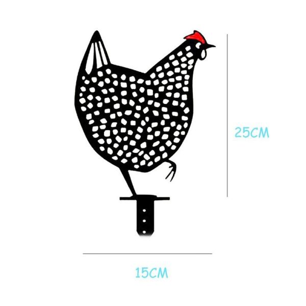 SGS Metal Rooster Garden Decor 0.2cm Garden Metal Ornaments