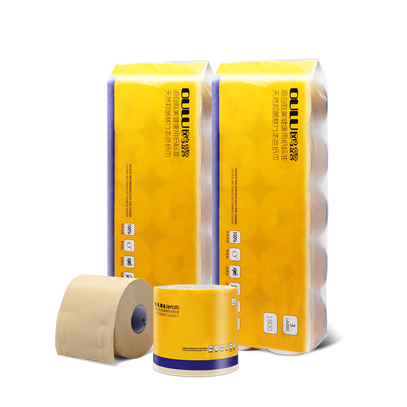 Factory Customized Eco-friendly 4ply Soft Bamboo Toilet Tissue Rolls with Custom Logo Packaging